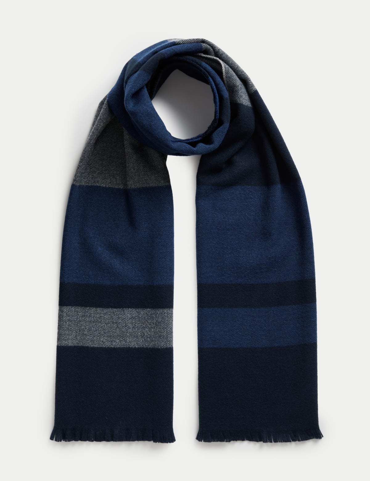 

Marks & Spencer Striped Scarf (MALE, BLUE MIX)