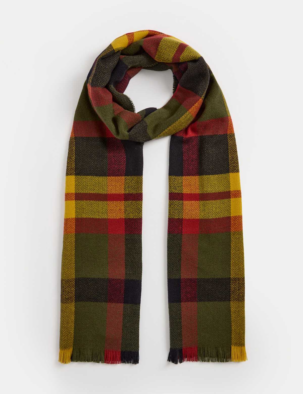 

Marks & Spencer Heatgen™ Checked Scarf (MALE, RED MIX)