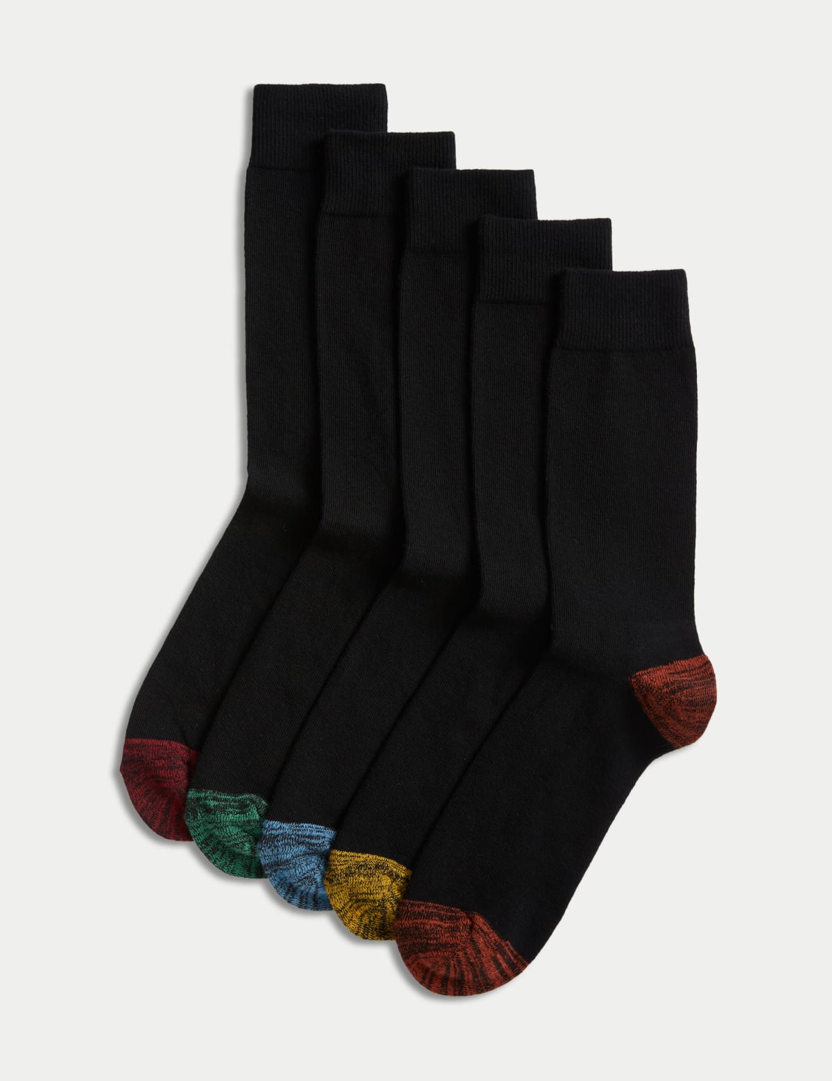 

Marks & Spencer 5pk Cool & Fresh™ Cotton Rich Socks (MALE, BLACK MIX)