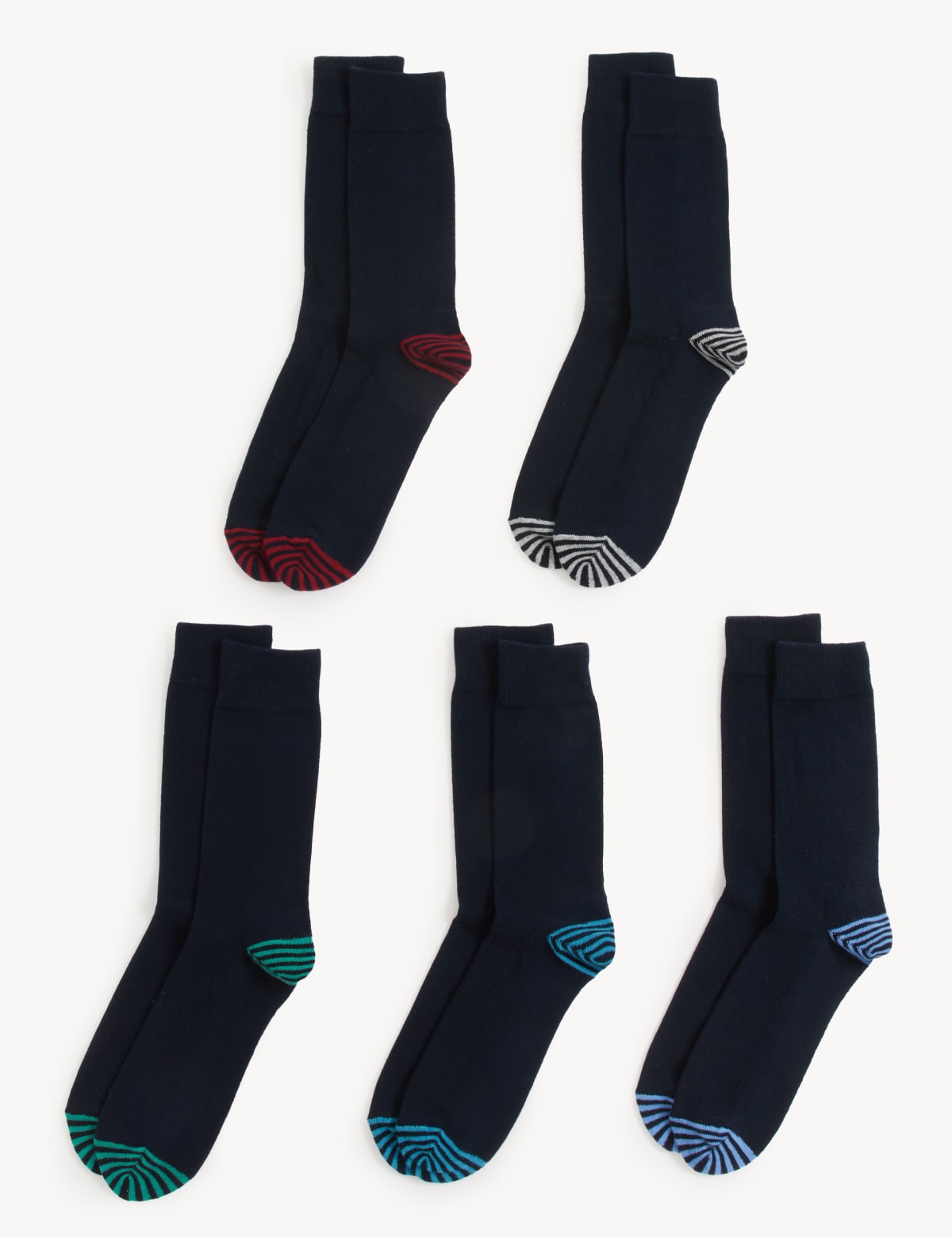 

Marks & Spencer 5pk Cool & Fresh™ Cotton Rich Socks (MALE, BLACK MIX)