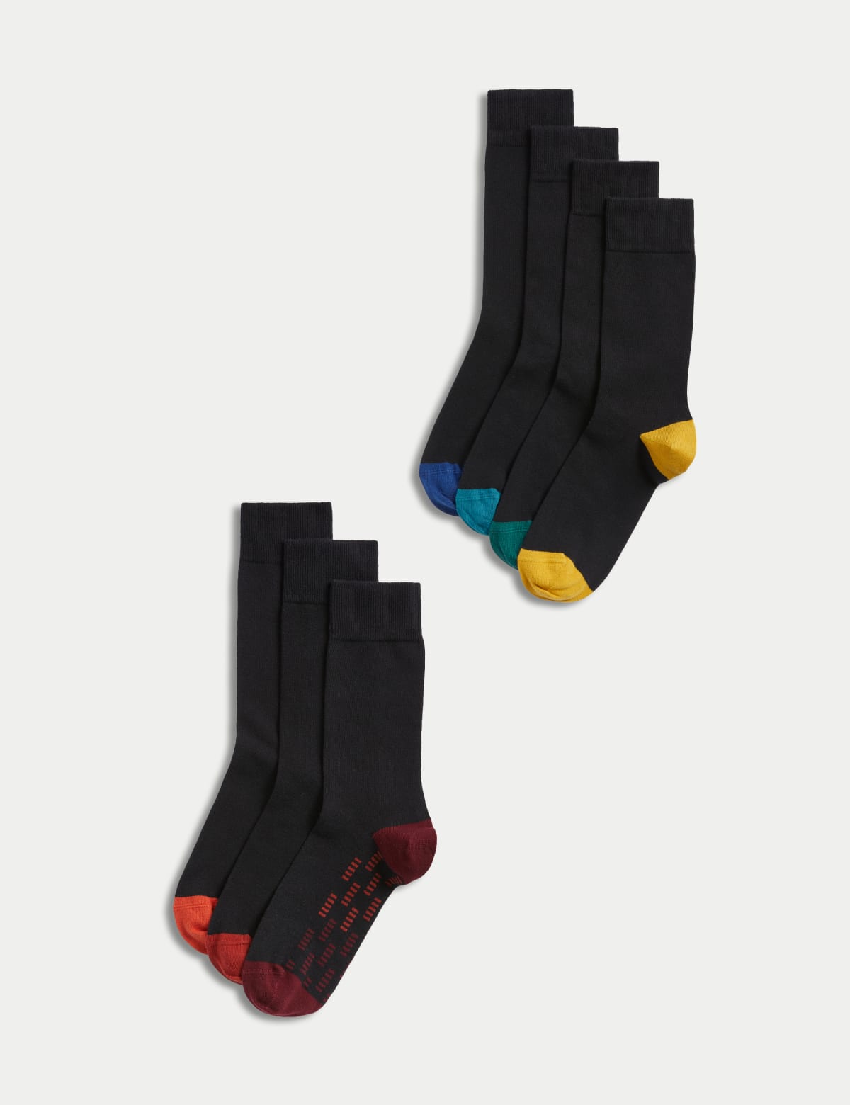 

Marks & Spencer 7pk Cool & Fresh™ Cotton Rich Socks (MALE, BLACK MIX)