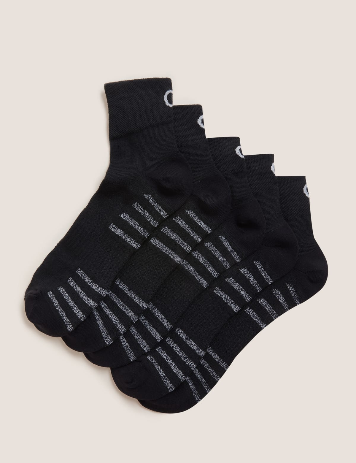 

Marks & Spencer 5pk Freshfeet™ Trainer Socks (MALE, BLACK)