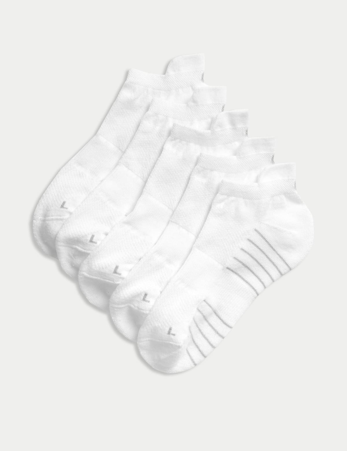 

Marks & Spencer 5pk Cushioned Trainer Liners (MALE, WHITE, 9-12)