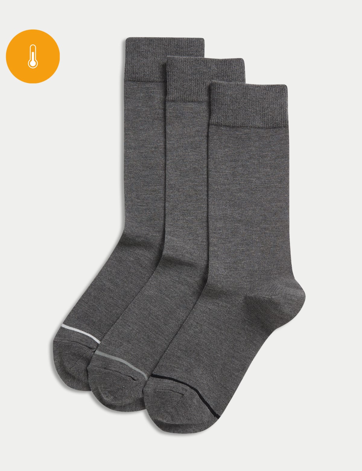 

Marks & Spencer 3pk Heatgen™ Light Thermal Socks (MALE, DARK GREY MIX)