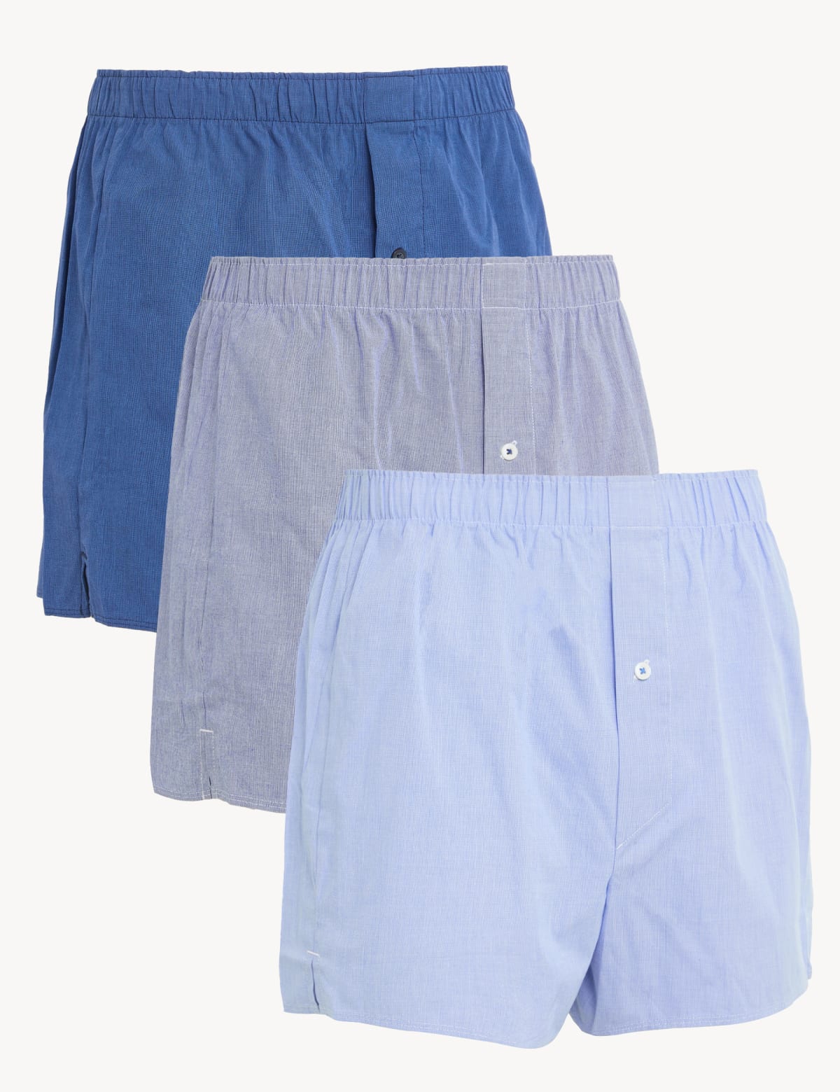 

Marks & Spencer 3pk Pure Cotton Woven Boxers (MALE, CHAMBRAY, XL)