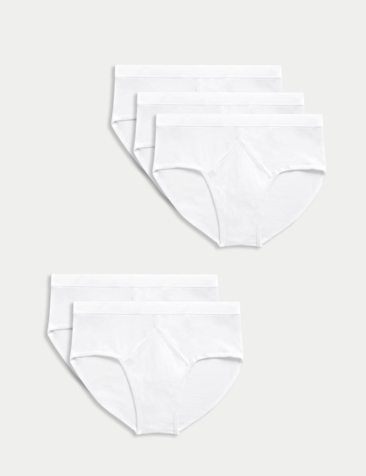 

Marks & Spencer 5pk Essential Cotton Briefs (MALE, WHITE, L)