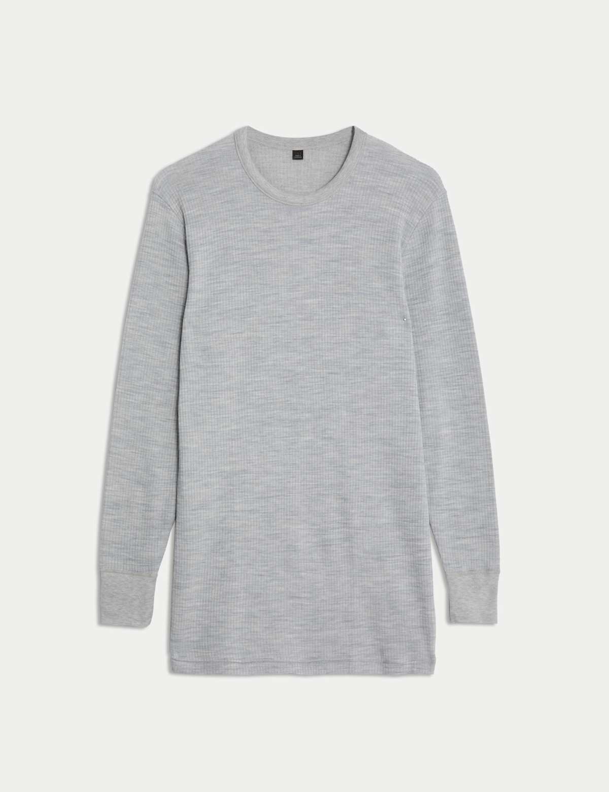 

Marks & Spencer Thermal Maximum Warmth Long Sleeve Vest (MALE, GREY MARL, S)