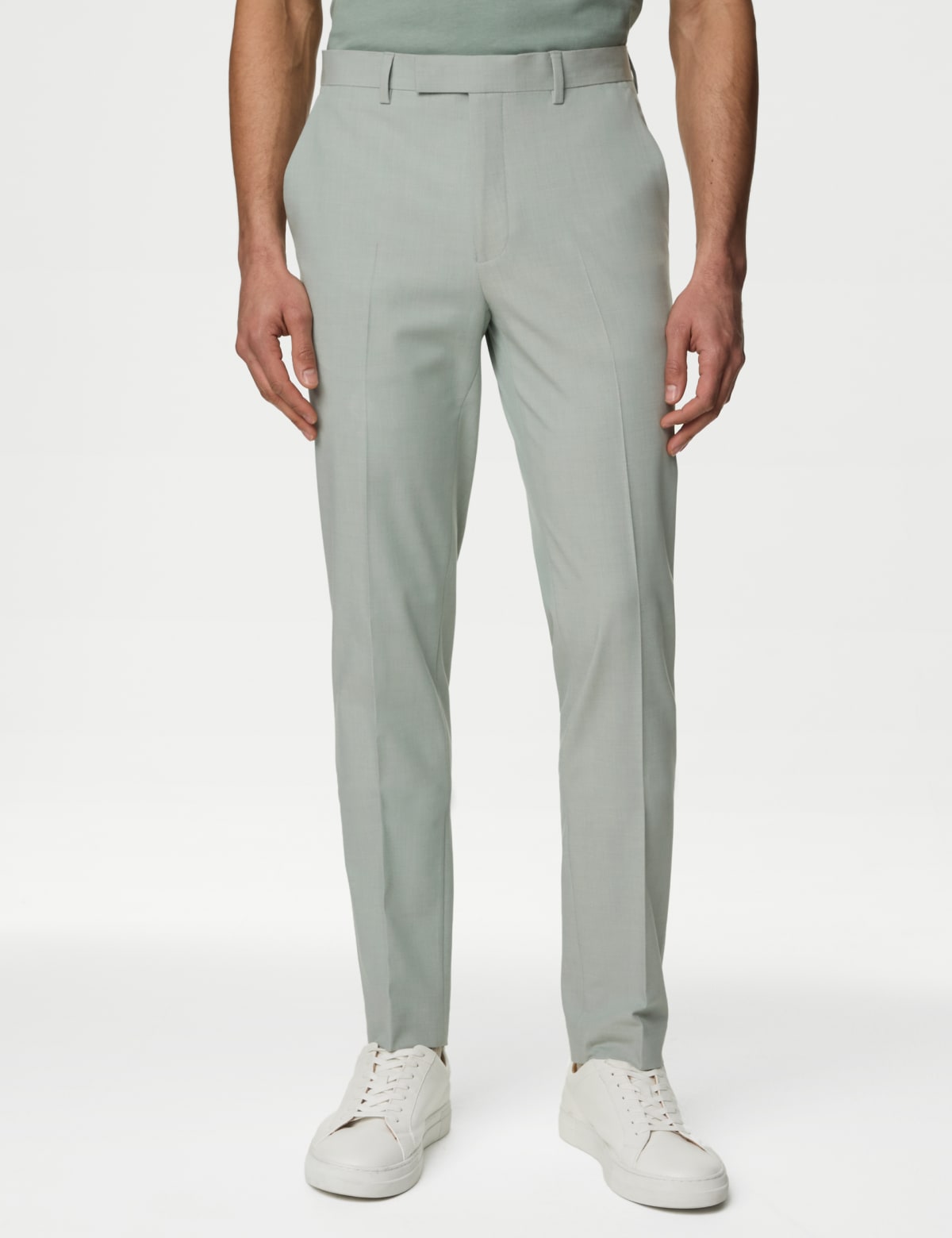 

Marks & Spencer Slim Fit Stretch Trousers (MALE, MINT, 32-REG)