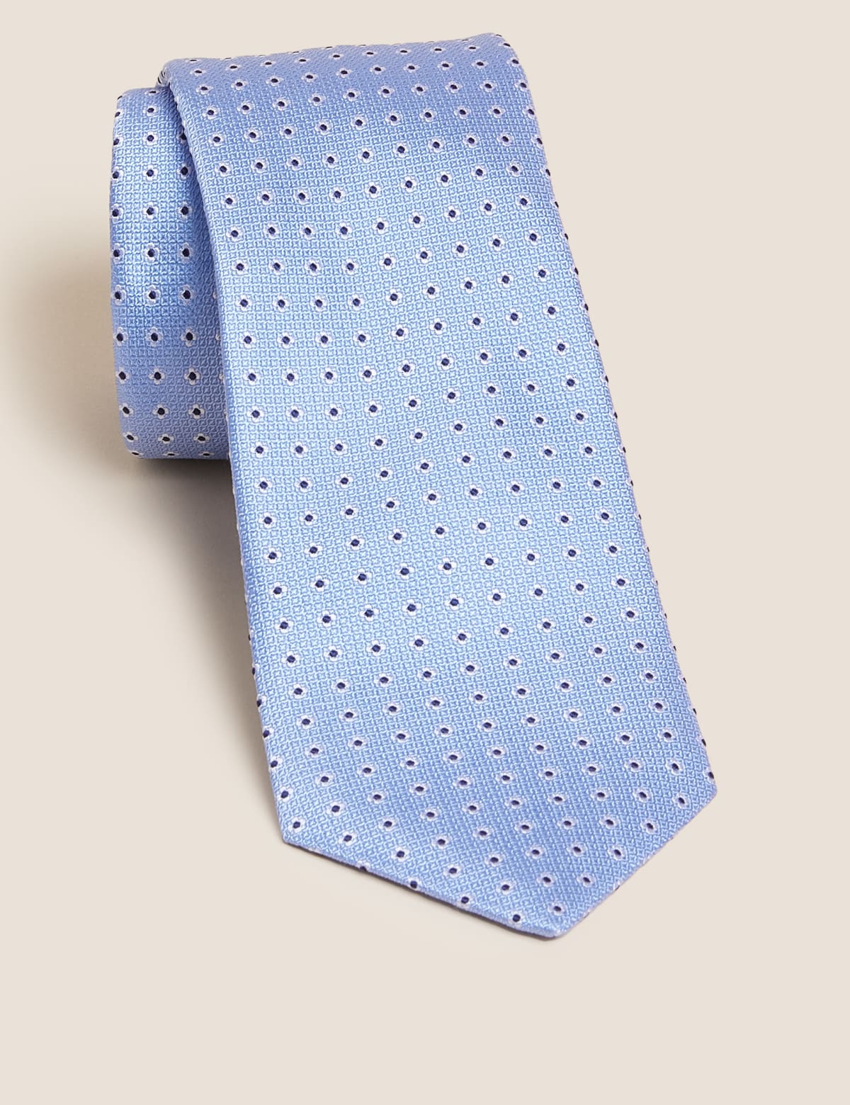 

Marks & Spencer Foulard Pure Silk Tie (MALE, BLUE)