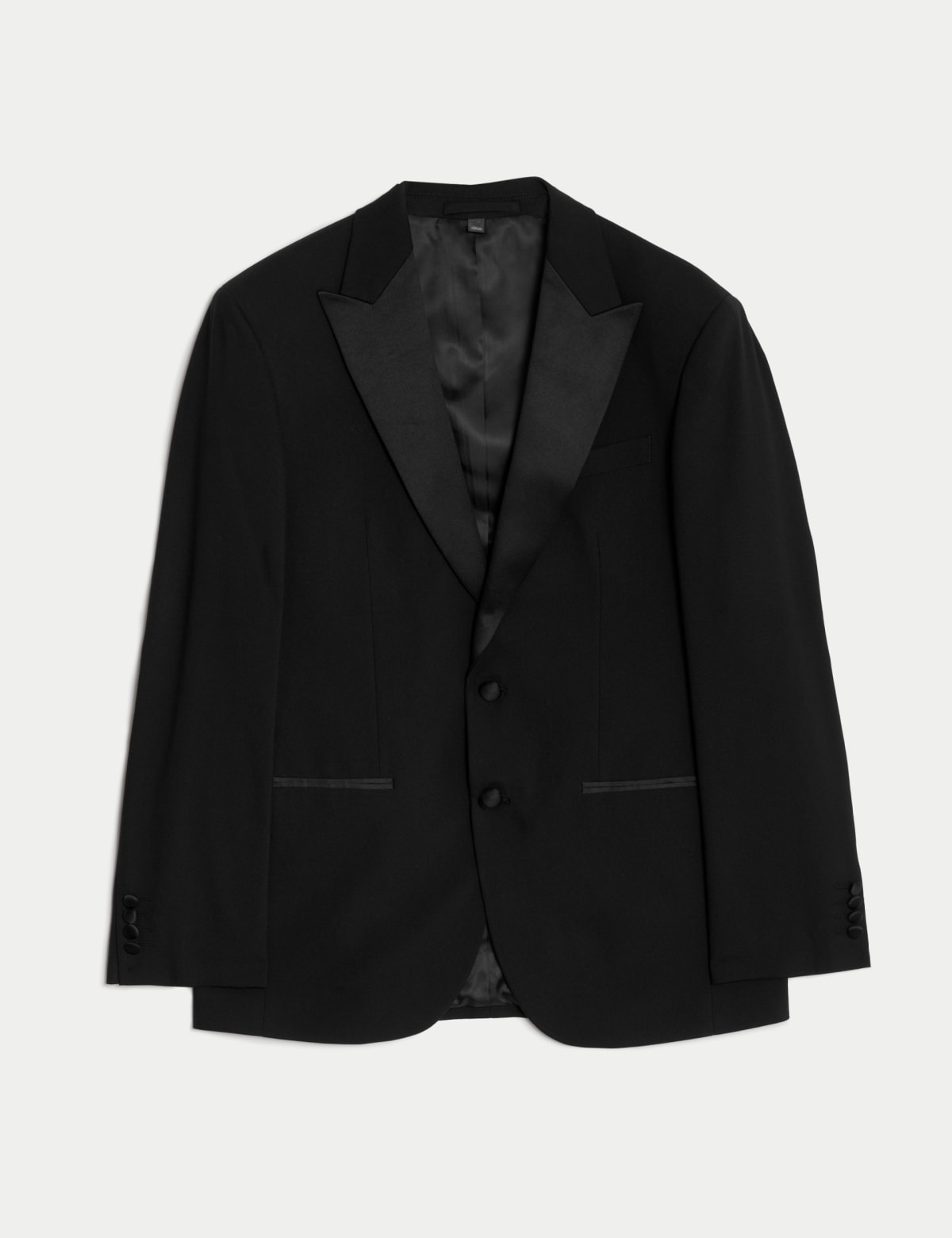 

Marks & Spencer Regular Fit Stretch Tuxedo Jacket (MALE, BLACK, 40-REG)