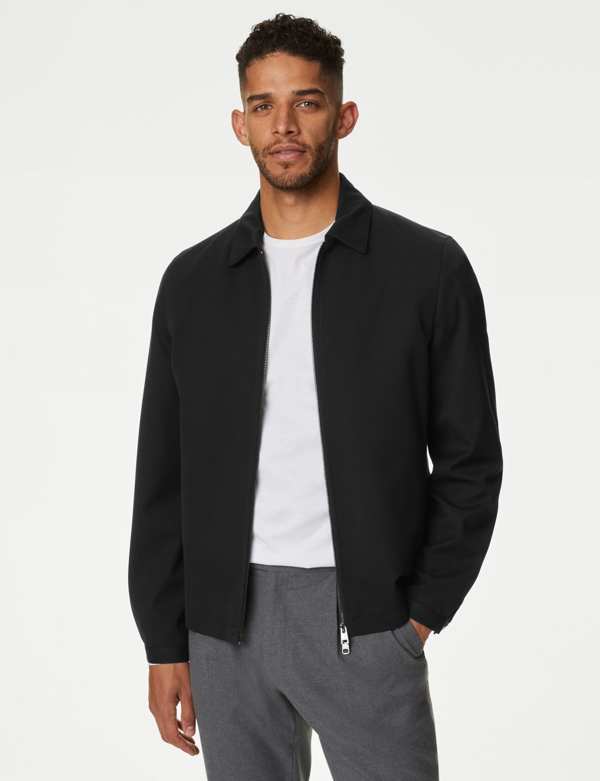 

Marks & Spencer Harrington Jacket with Stormwear™ (MALE, BLACK, M)