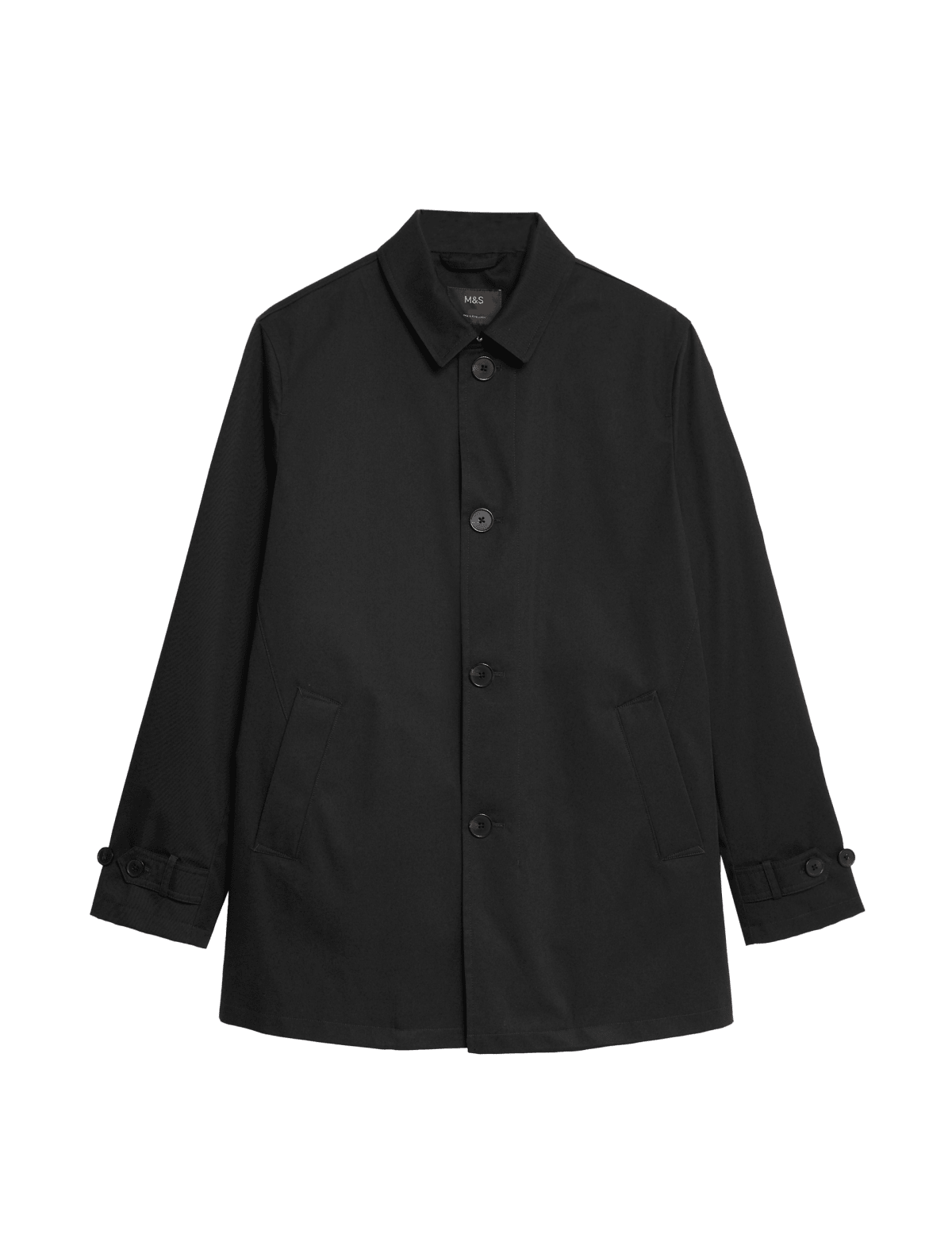 

Marks & Spencer Cotton Blend Mac with Stormwear™ (MALE, BLACK, XXXL-REG)