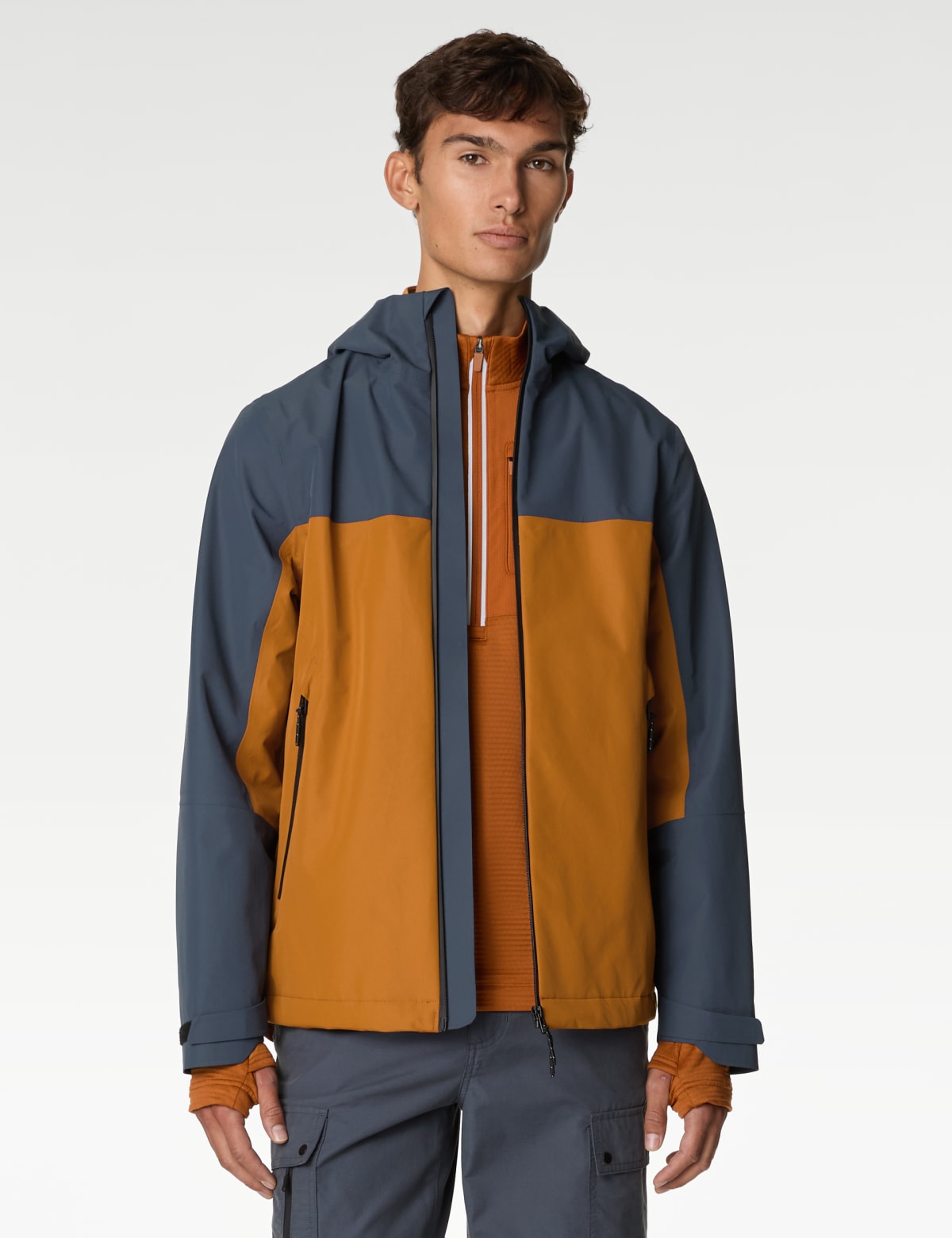 

Marks & Spencer Waterproof Anorak with Stormwear™ Ultra (MALE, BURNT ORANGE, L-REG)