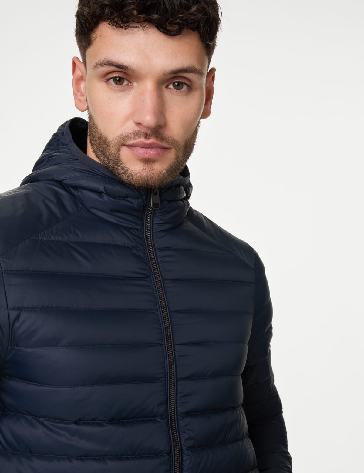 

Marks & Spencer Feather and Down Jacket with Stormwear™ (MALE, NAVY, S-REG)