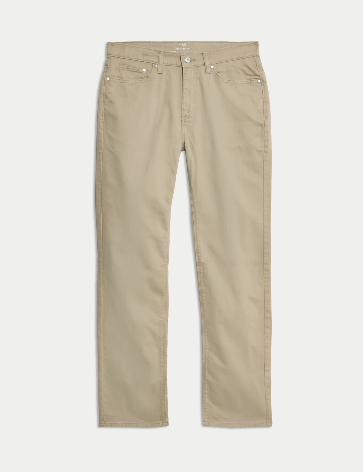 

Marks & Spencer Straight Fit Stretch Jeans (MALE, LIGHT STONE, 30-31)