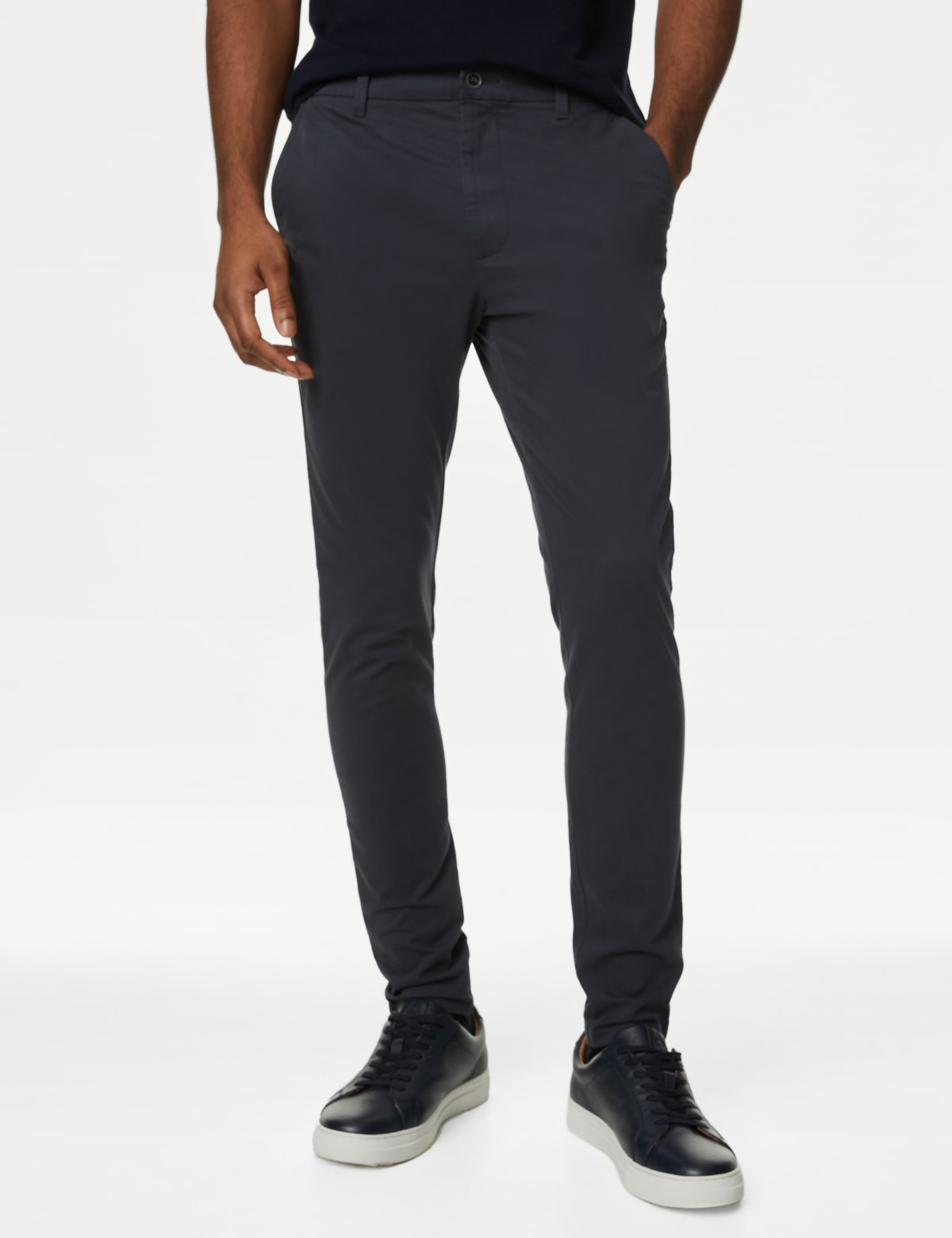 

Marks & Spencer Skinny Fit Stretch Chinos (MALE, DARK CHARCOAL, 32-33)