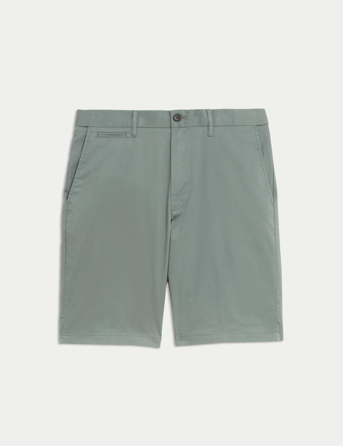 

Marks & Spencer Cotton Mix Plain Regular Fit Chino Shorts (MALE, GREEN, 32-REG)