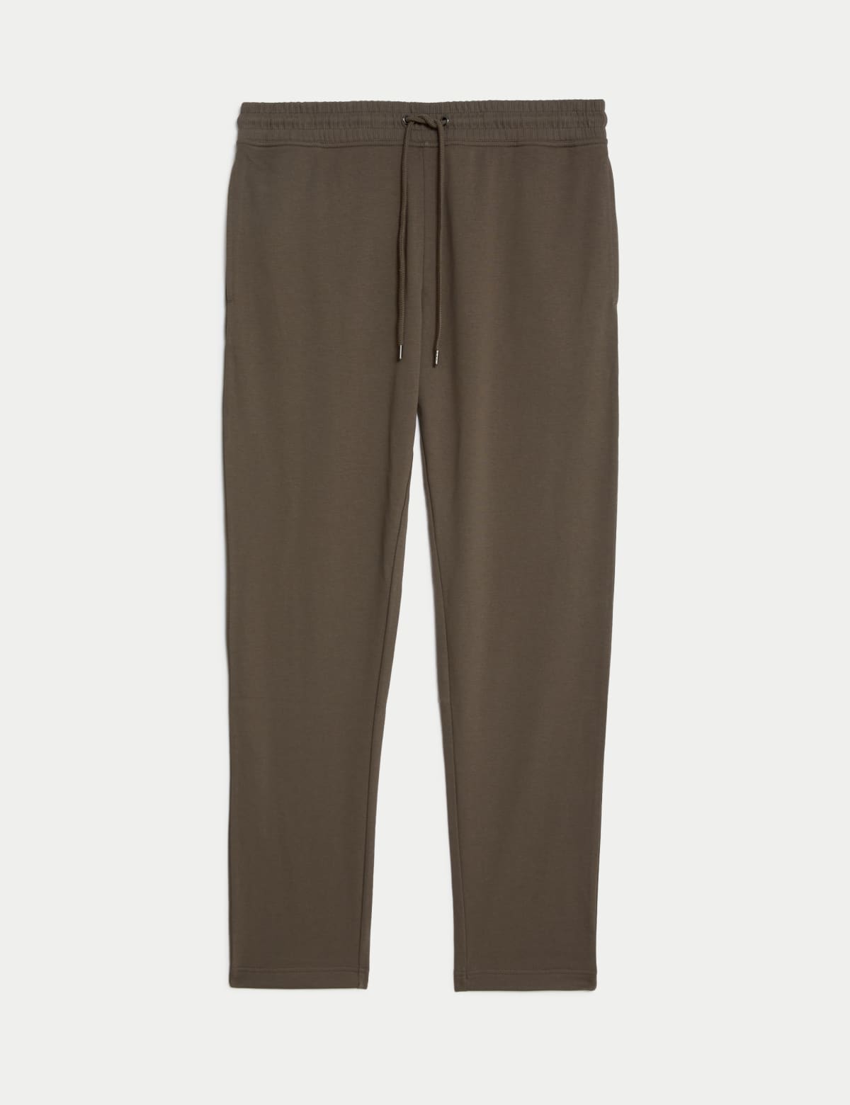 

Marks & Spencer Drawstring Cotton Rich Straight Leg Joggers (MALE, MEDIUM BROWN, M-REG)