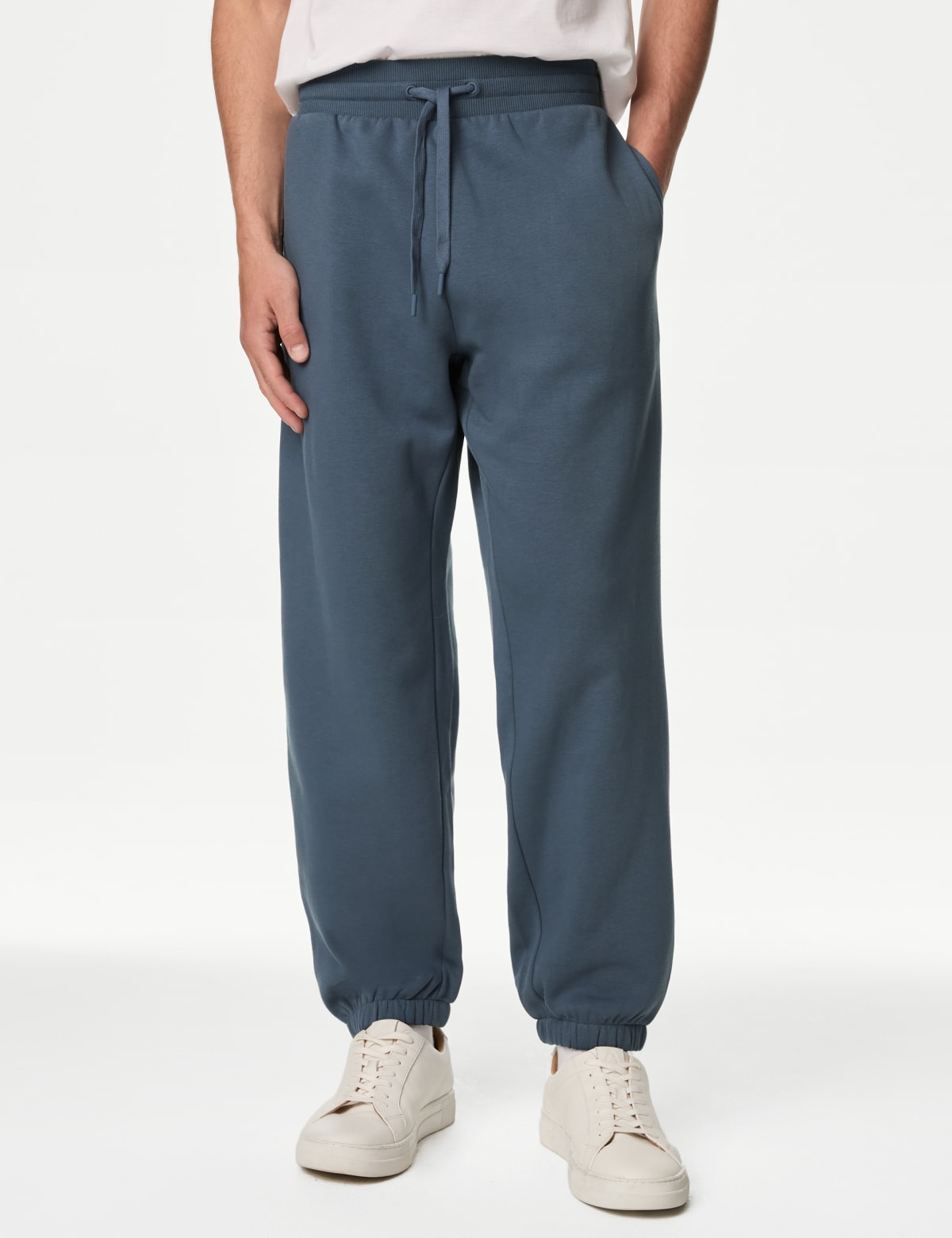 

Marks & Spencer Cotton Rich Oversized Joggers (MALE, AIR FORCE BLUE, XXL-REG)