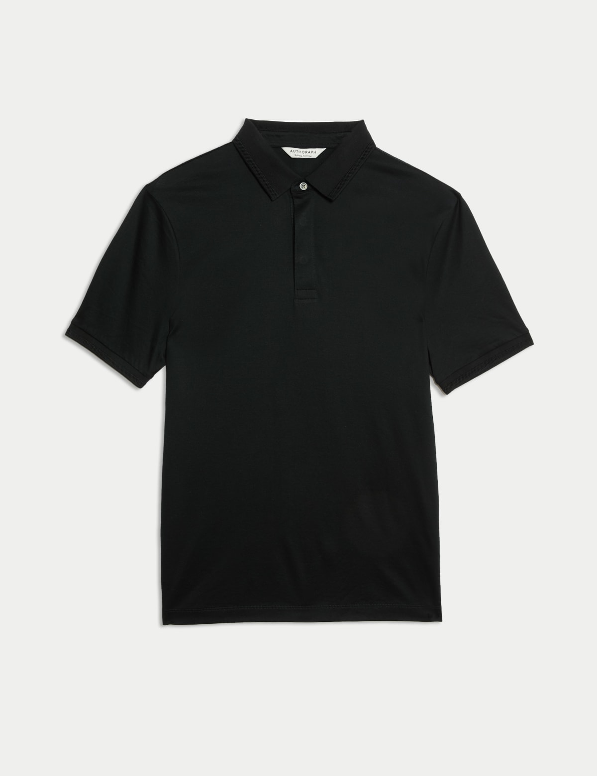 

Marks & Spencer Pure Supima® Cotton Polo Shirt (MALE, BLACK, M-REG)