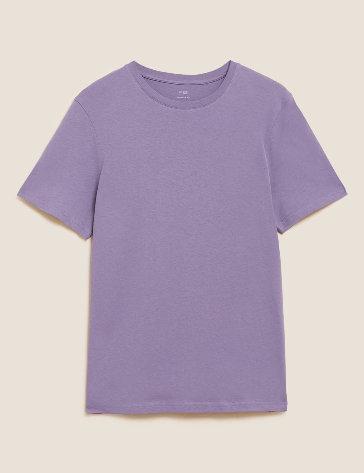 

Marks & Spencer Pure Cotton Crew Neck T-Shirt (MALE, DARK LILAC, XXXL-STD)