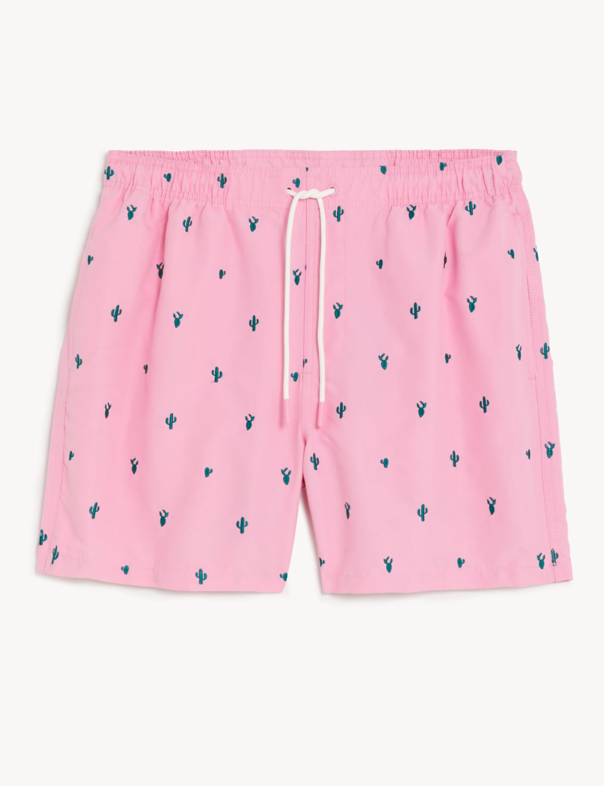 

Marks & Spencer Quick Dry Embroidered Swim Shorts (MALE, PINK, L)