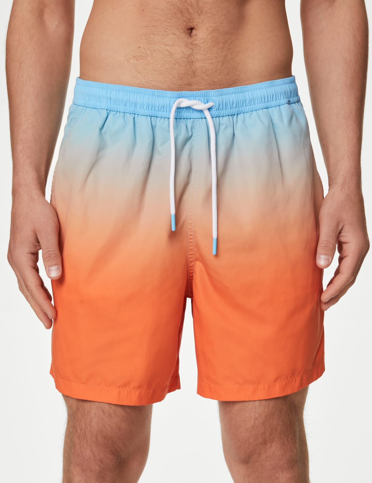 

Marks & Spencer Quick Dry Ombre Swim Shorts (MALE, ORANGE MIX, M-REG)