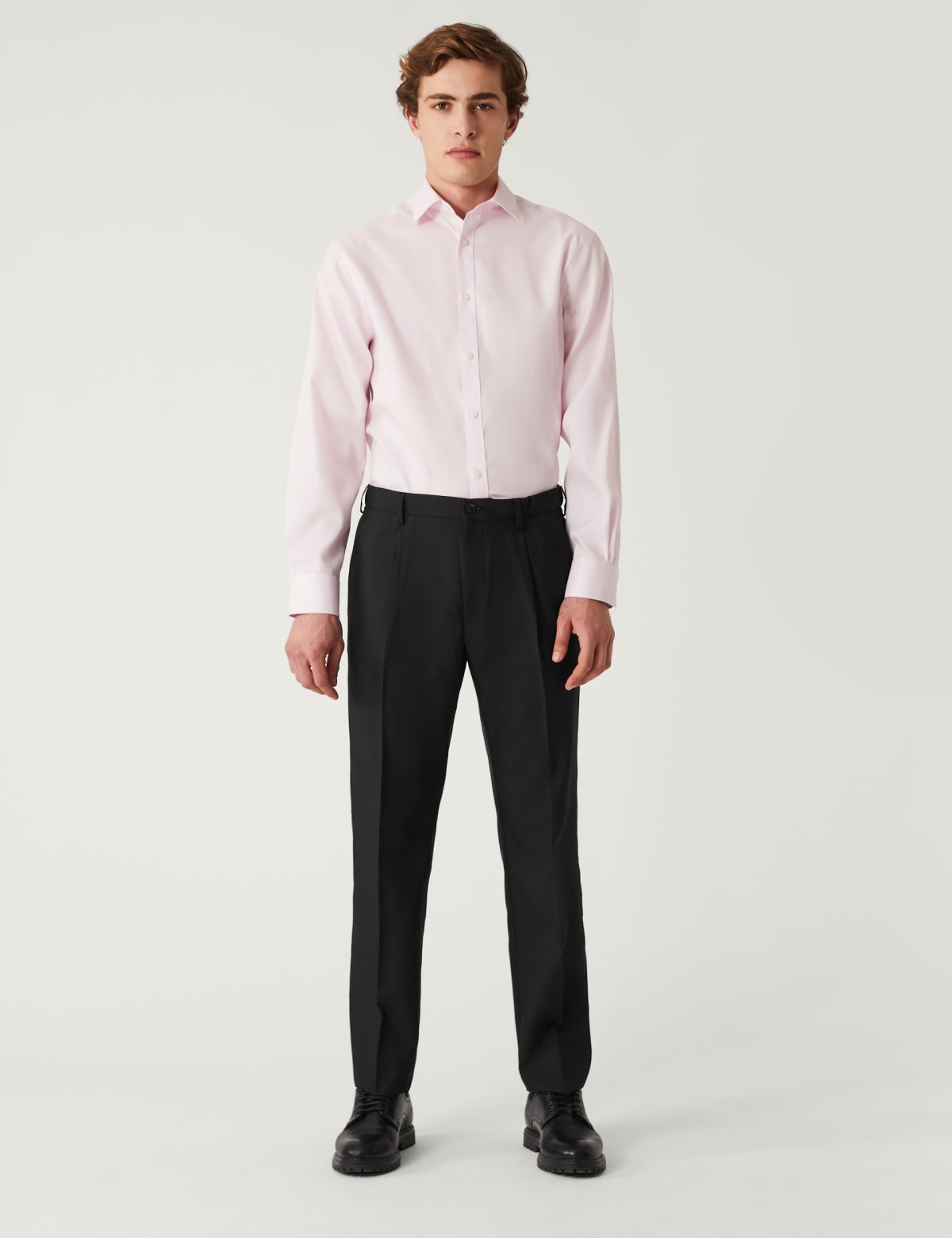 

Marks & Spencer Crease Resistant Flexi Waist Trousers (MALE, BLACK, 38-REG)