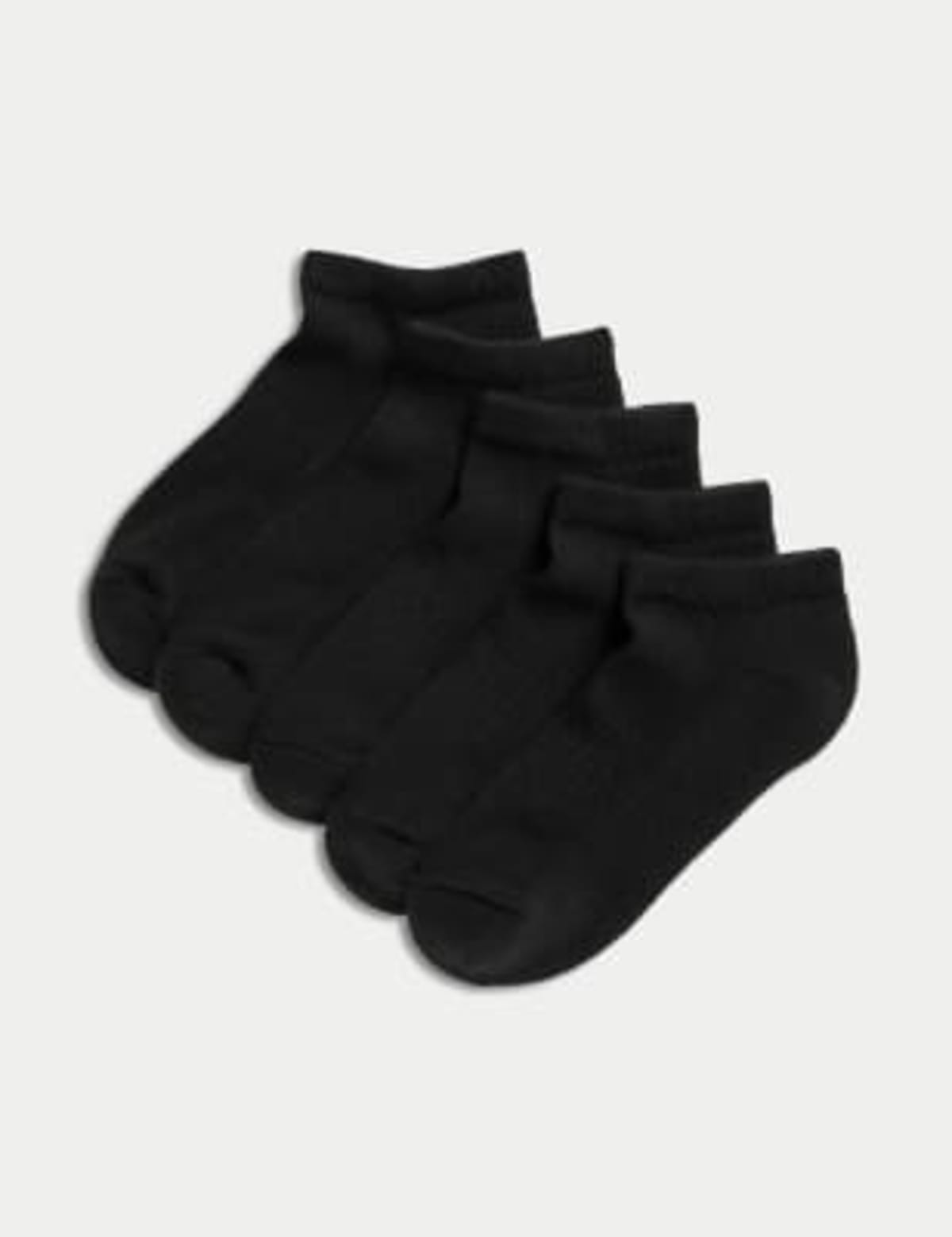 

Marks & Spencer 5pk of Cushioned Trainer Liners™ (UNISEX, BLACK)