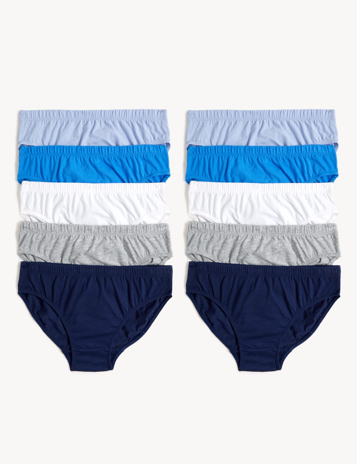 

Marks & Spencer 10pk Pure Cotton Briefs (2-14 Yrs) (BOYS, BLUE MIX, 5-6 Y)