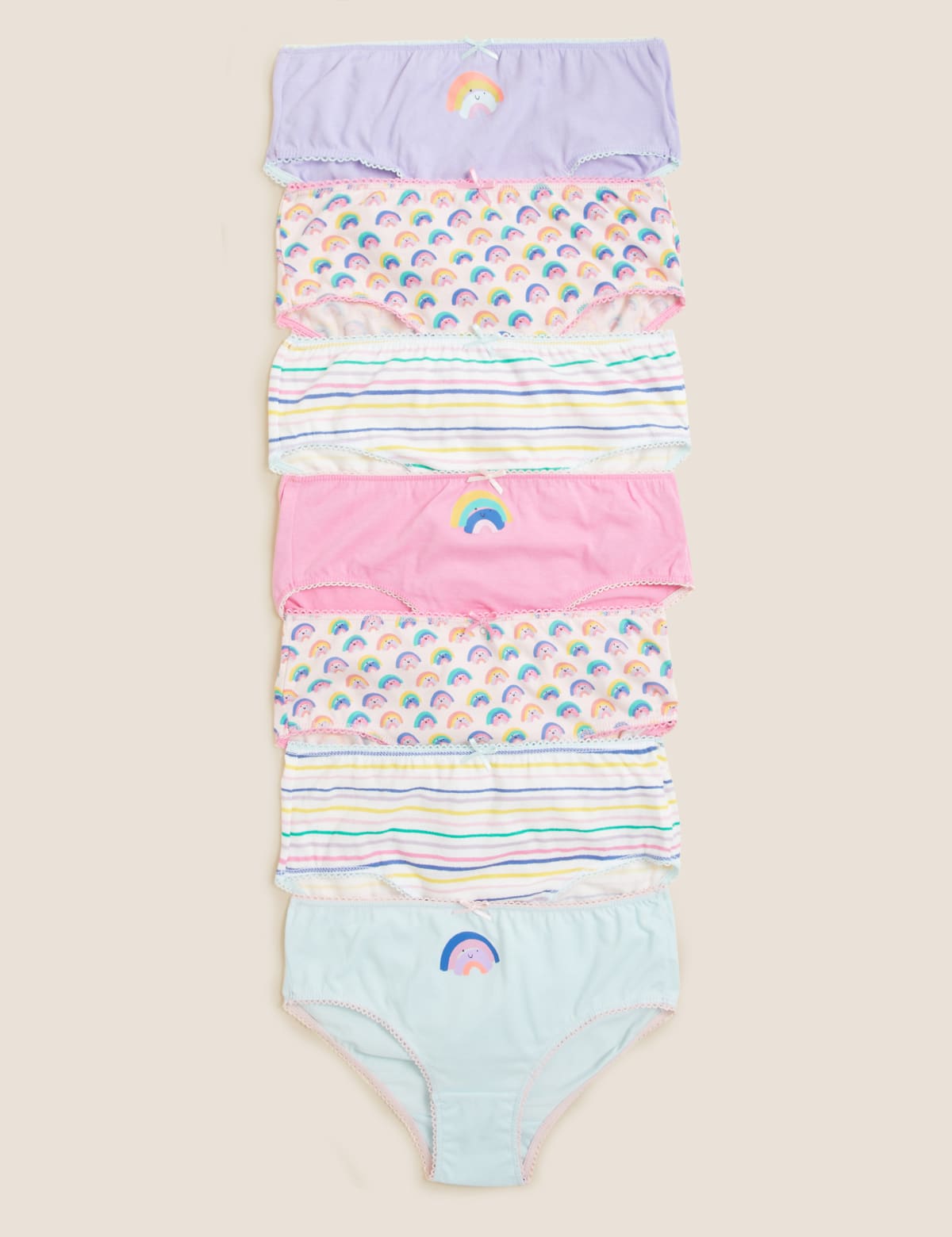 

Marks & Spencer 7pk Pure Cotton Rainbow Knickers (2-14 Yrs) (GIRLS, MULTI, 13-14)