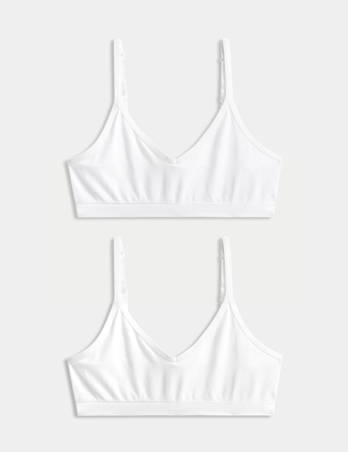 

Marks & Spencer 2pk Seamfree Crop Tops (9-16 Yrs) (GIRLS, WHITE, 9-11Y)