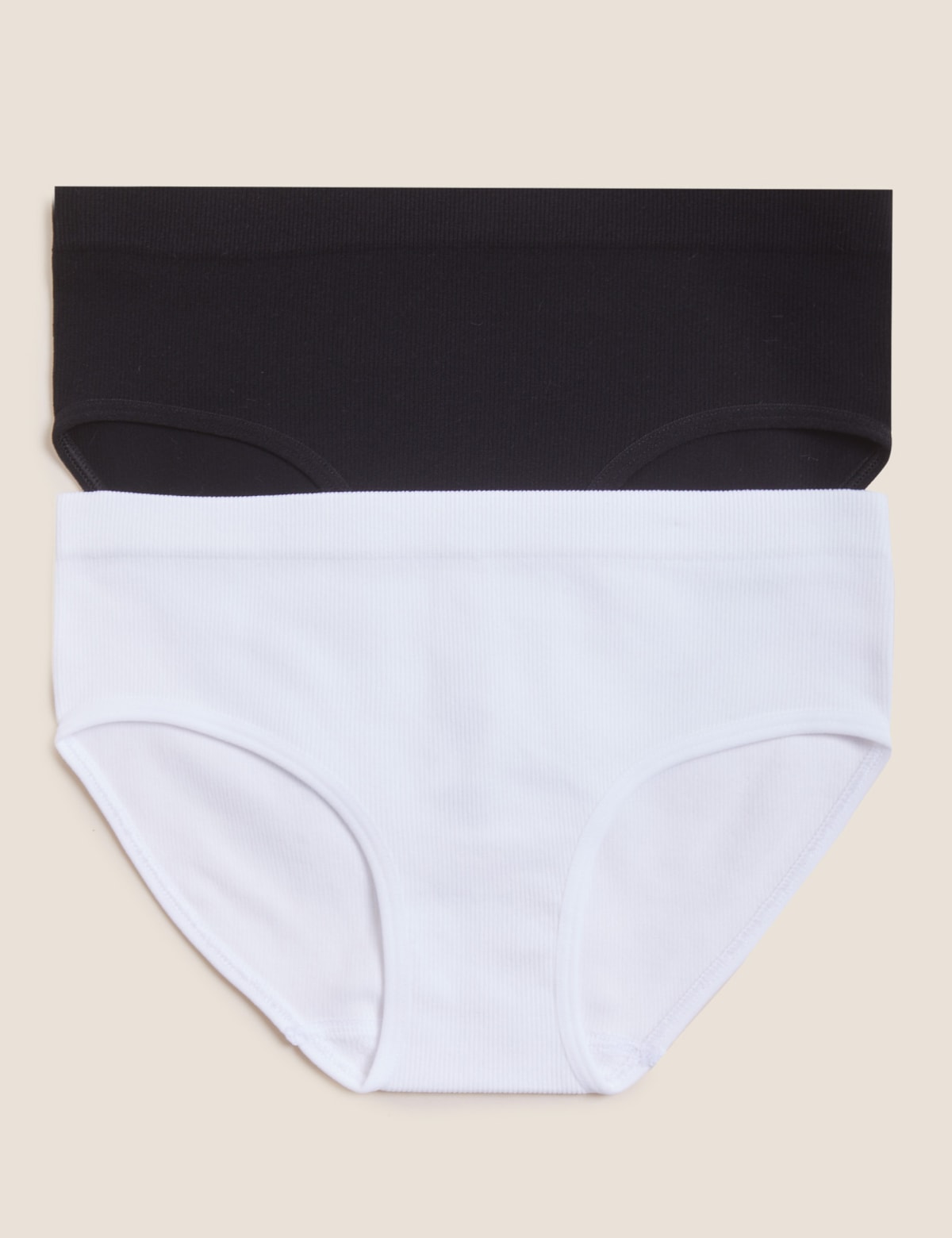 

Marks & Spencer 2pk Seamfree Knickers (9-16 Yrs) (GIRLS, BLACK MIX, 12-14)