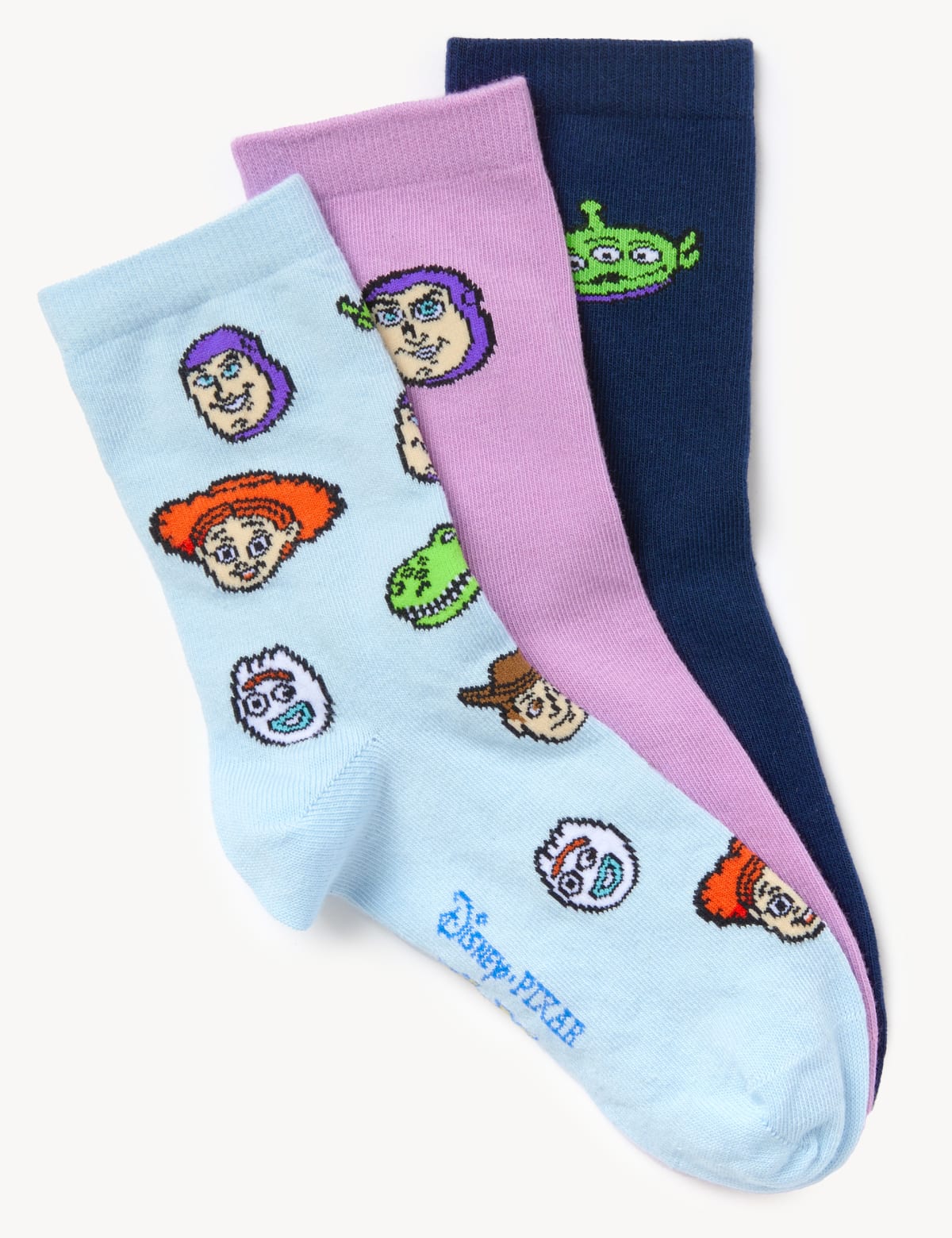 

Marks & Spencer 3pk Cotton Rich Toy Story™ Socks (MULTI, 8+-12)