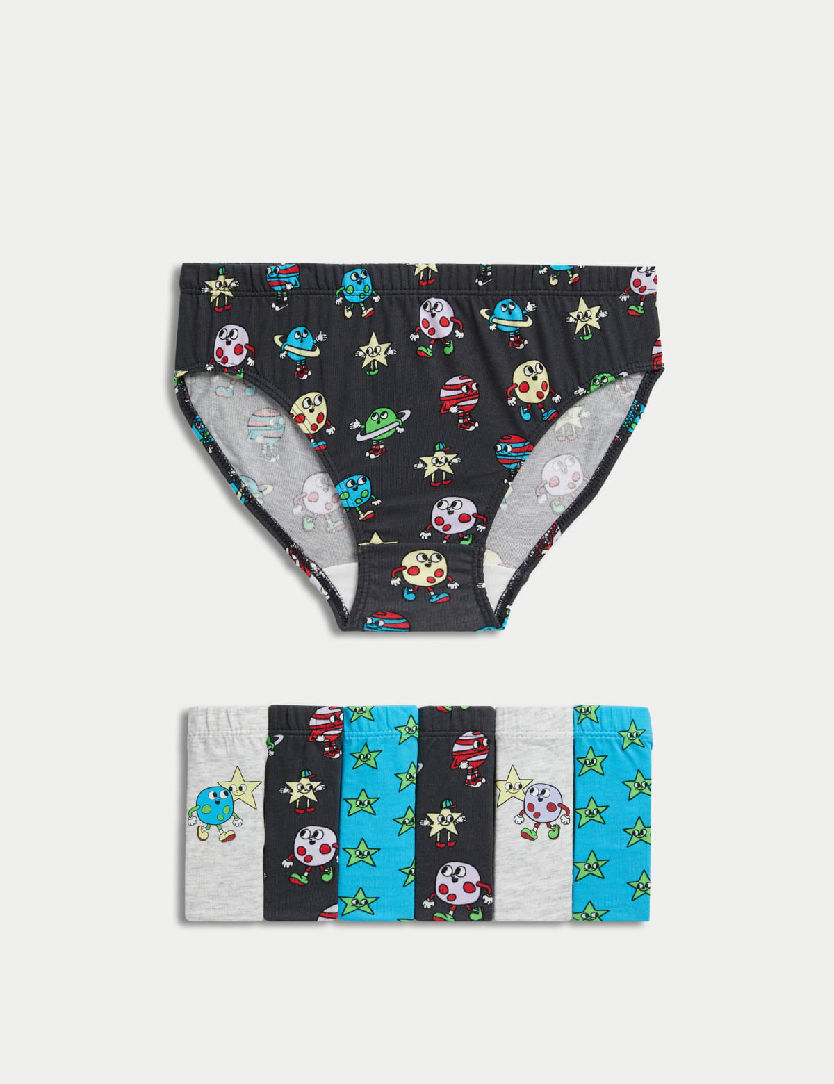 

Marks & Spencer 7pk Pure Cotton Space Briefs (2-8 Yrs) (BOYS, MULTI, 2-3 Y)