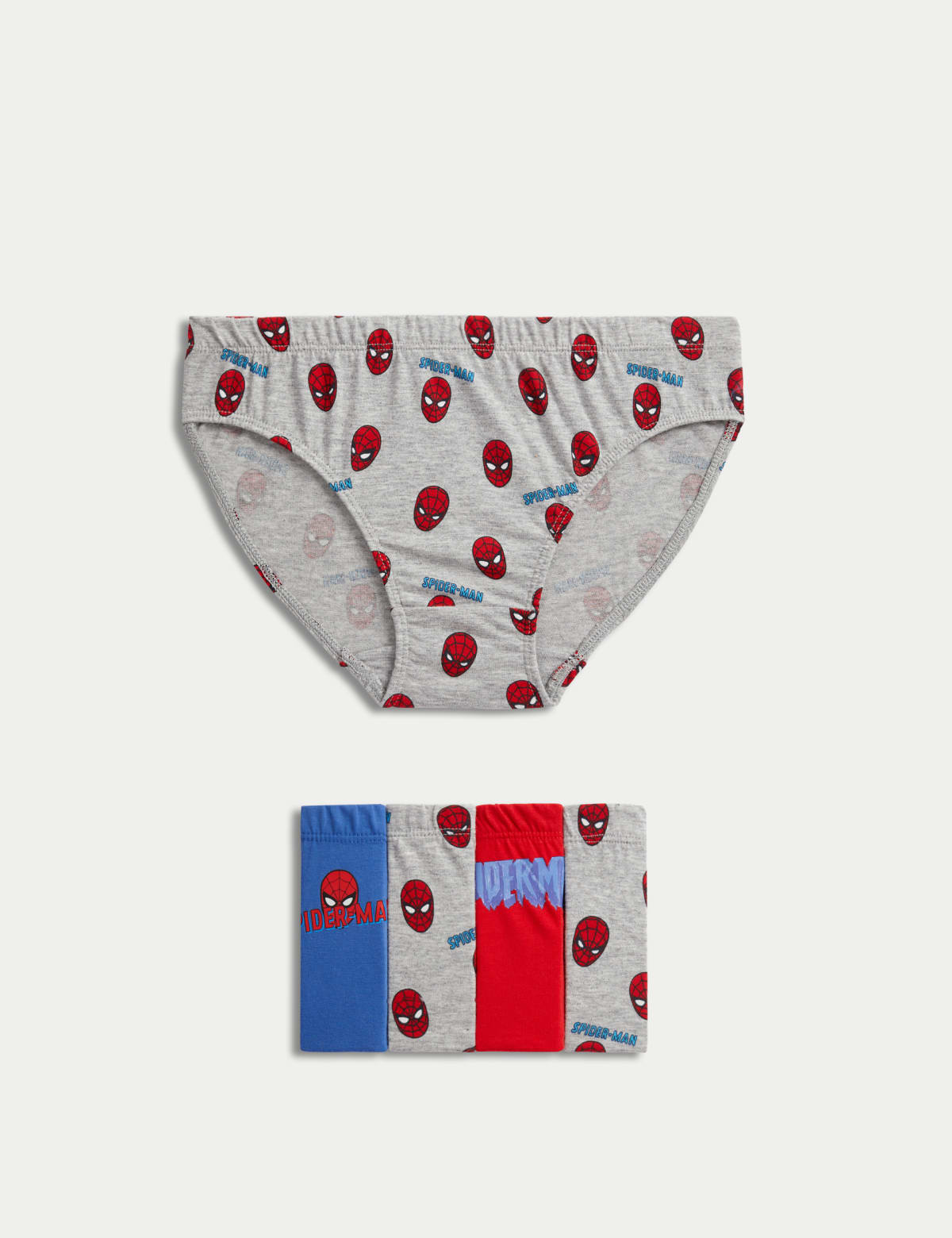 

Marks & Spencer 5pk Pure Cotton Spider-Man™ Briefs (2-8 Yrs) (BOYS, RED MIX, 4-5 Y)