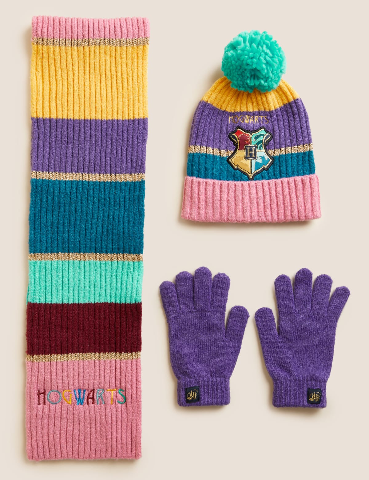 

Marks & Spencer Kids' Harry Potter™ Hat Scarf and Glove Set (GIRLS, MULTI, 10-13)