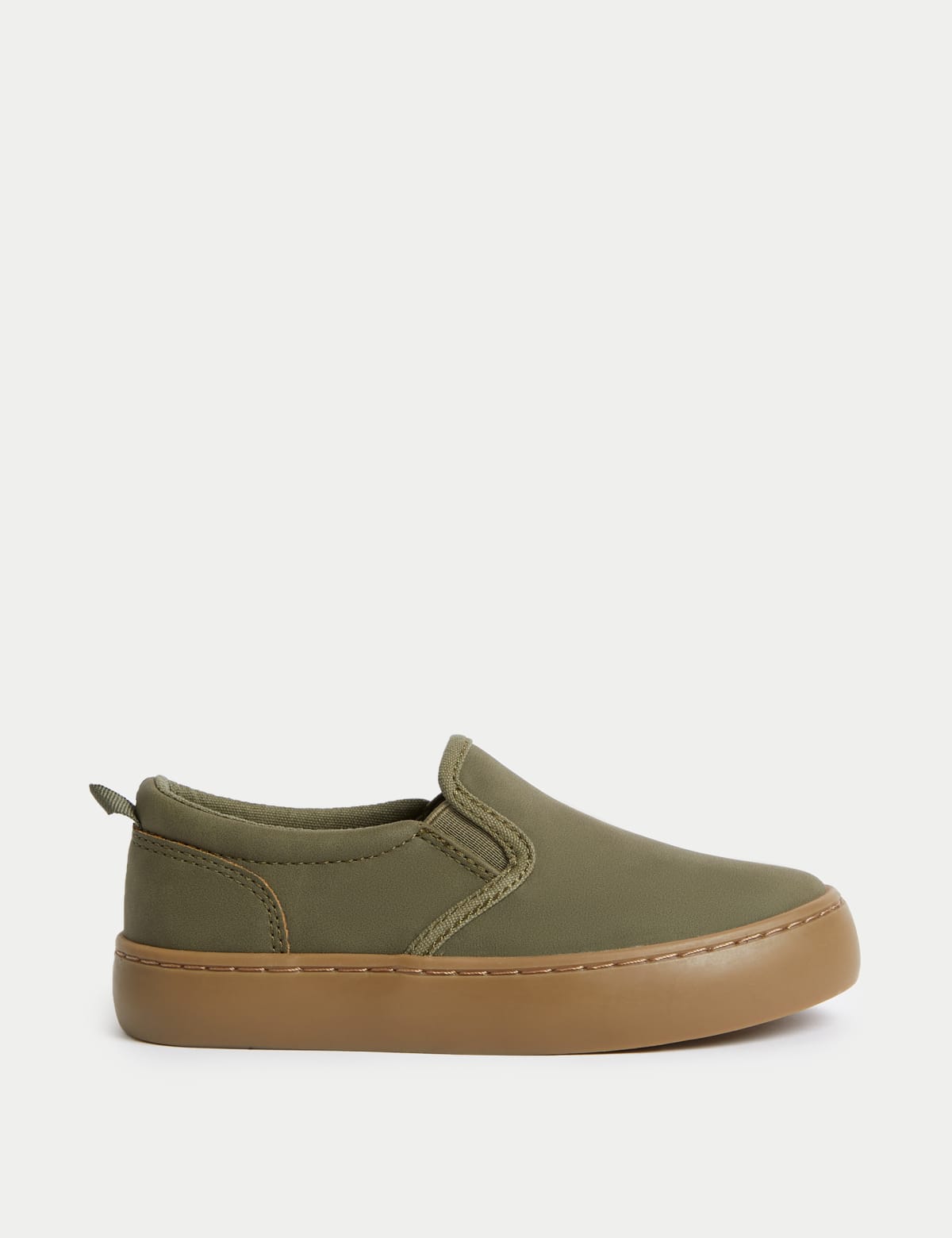 

Marks & Spencer Kids' Freshfeet™ Slip-on Shoes (4 Small - 13 Small) (BOYS, KHAKI, 6 S-STD)