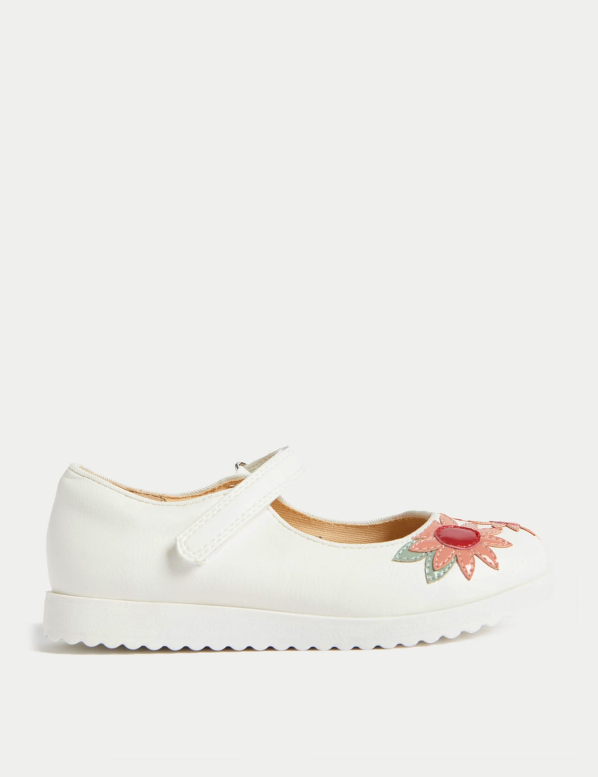 

Marks & Spencer Kids’ Floral Riptape Mary Jane Shoes (GIRLS, WHITE MIX, 12 S-STD)