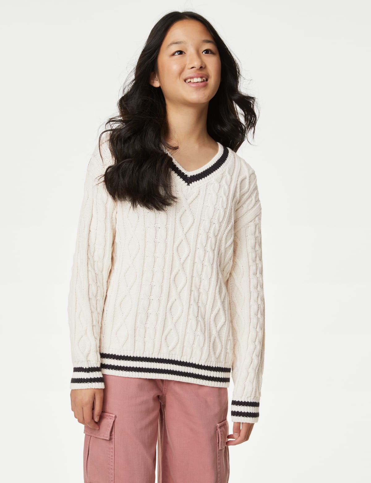 

Marks & Spencer Patterned Jumper (6-16 Yrs) (GIRLS, IVORY, 11-12)