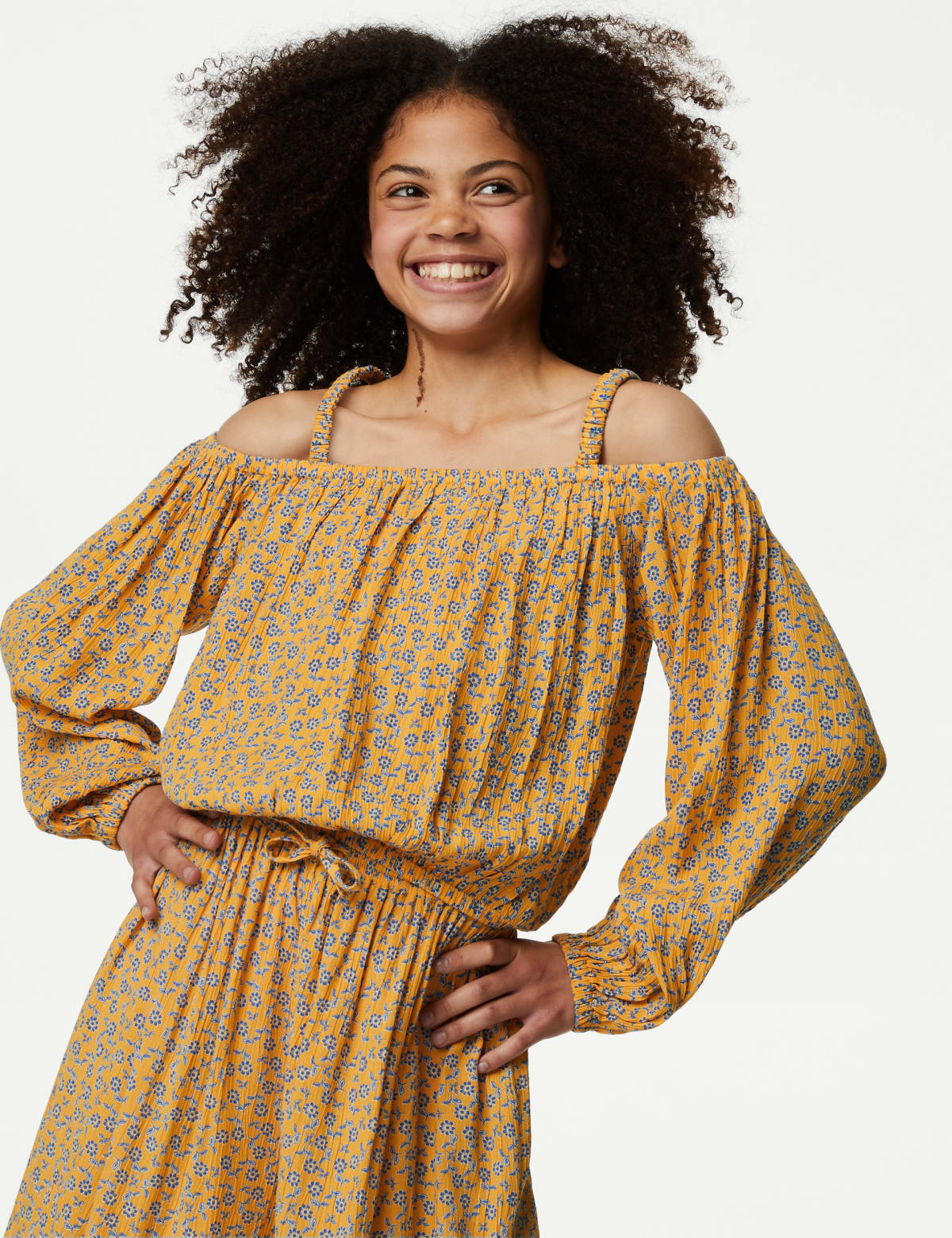 

Marks & Spencer Floral Top (6-16 Yrs) (GIRLS, ORANGE MIX, 6-7 Y)