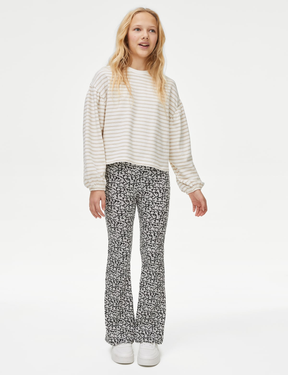 

Marks & Spencer Cotton Rich Flared Leggings (6-16 Yrs) (GIRLS, BLACK MIX, 11-12)
