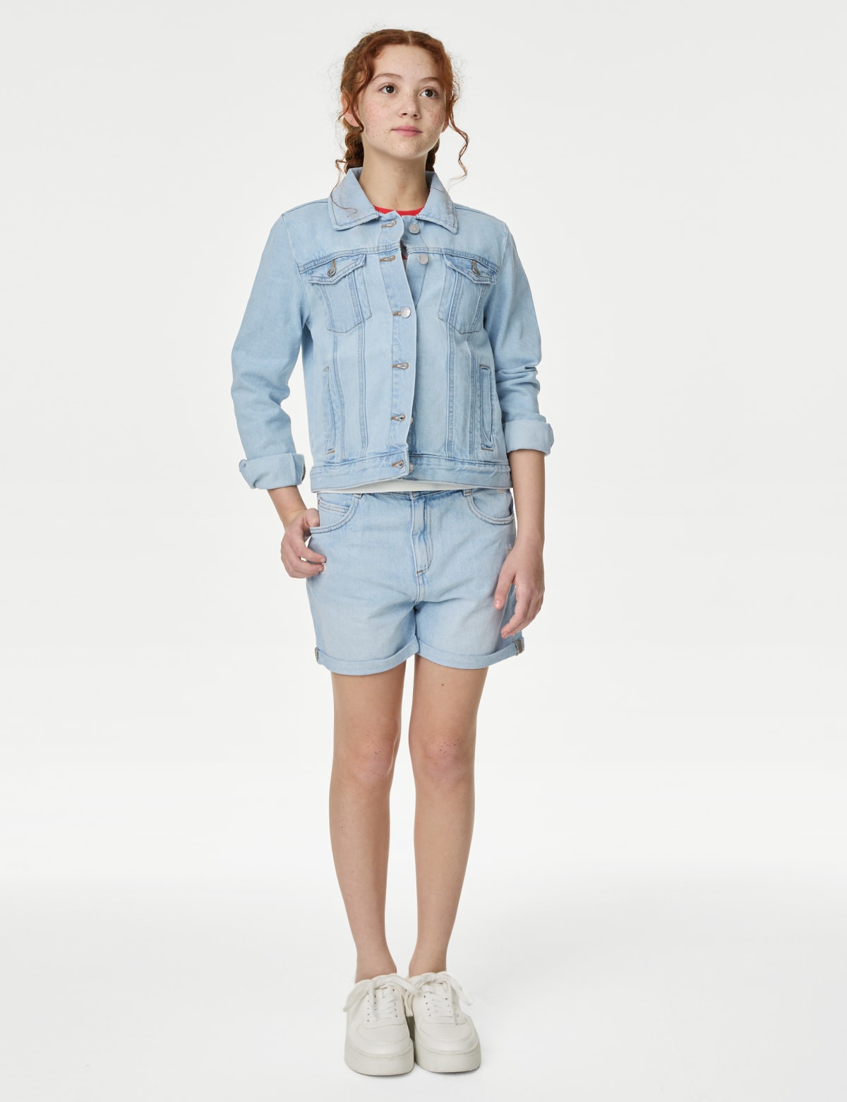 

Marks & Spencer Denim Shorts (6-16 Yrs) (GIRLS, LIGHT DENIM, 9-10Y)