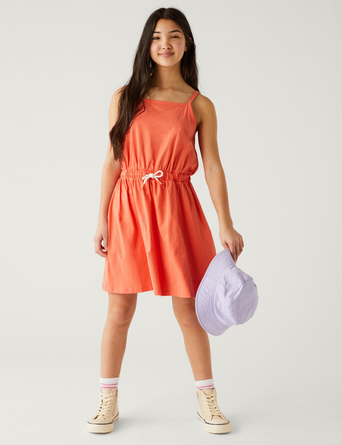 

Marks & Spencer Pure Cotton Dress (6-16 Yrs) (GIRLS, CORAL, 11-12)