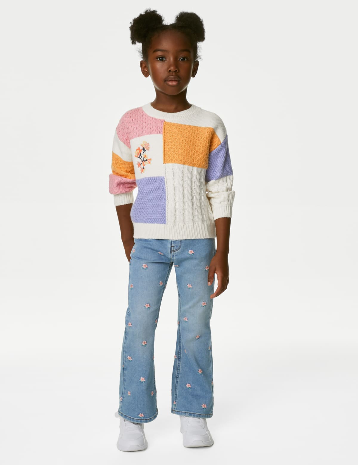 

Marks & Spencer Cotton Rich Patchwork Jumper (2-8 Yrs) (GIRLS, MULTI, 4-5 Y)