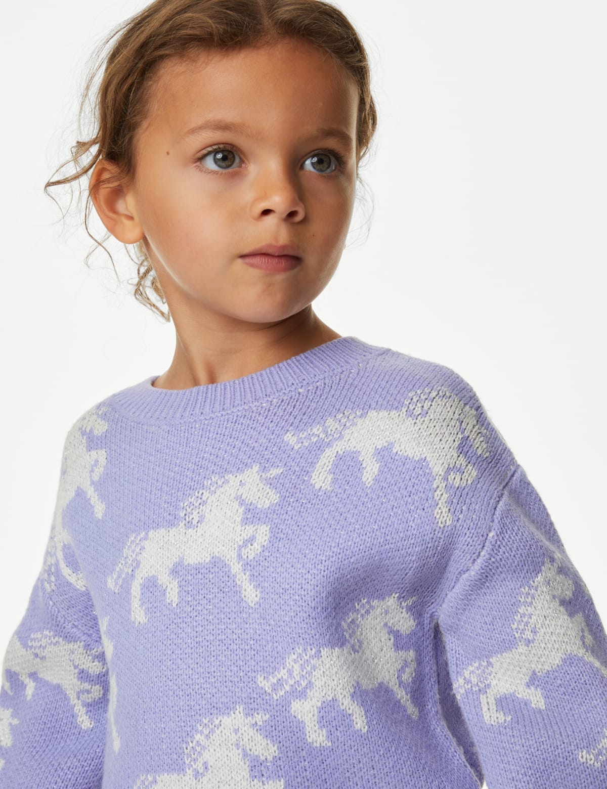 

Marks & Spencer Unicorn Knitted Jumper (2-8 Yrs) (GIRLS, LILAC, 3-4 Y)