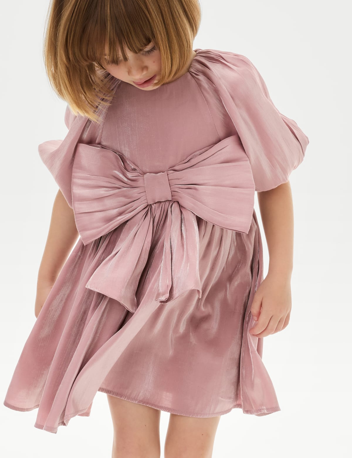 

Marks & Spencer Bow Dress (12 Mths-8 Yrs) (GIRLS, PINK, 5-6 Y)