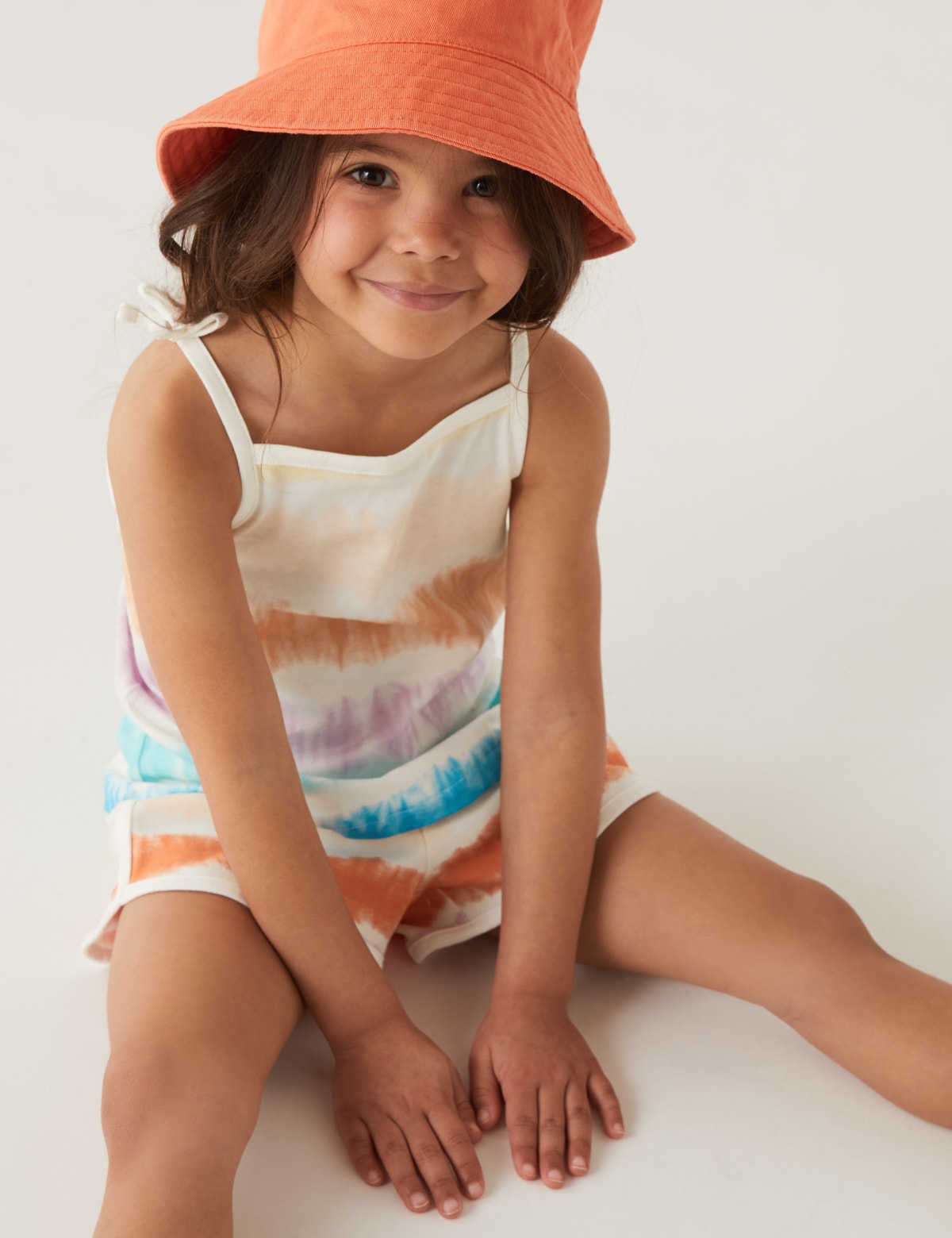 

Marks & Spencer Pure Cotton Tie Dye Strappy Top (2-8 Yrs) (GIRLS, MULTI, 3-4 Y)