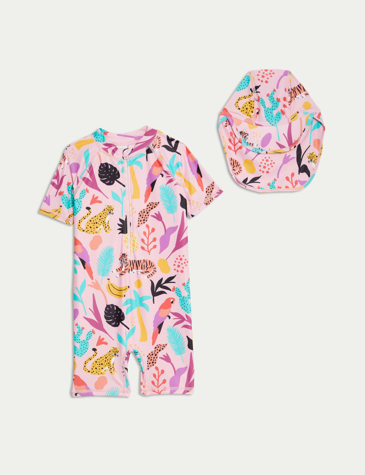 

Marks & Spencer 2pc All In One and Hat Set (2-8 Yrs) (GIRLS, PINK MIX, 3-4 Y)
