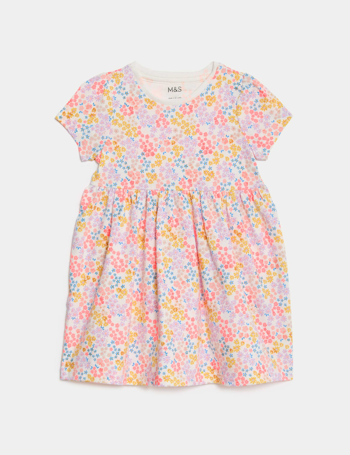 

Marks & Spencer Pure Cotton Ditsy Floral Dress (0-3 Yrs) (GIRLS, MULTI, 6-9 M)